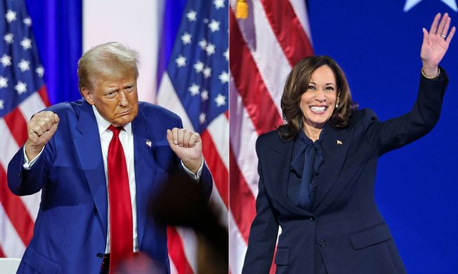 Donald Trump y Kamala Harris