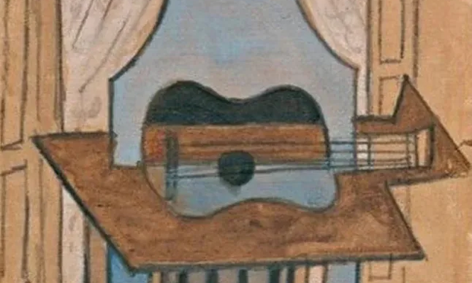 Naturaleza muerta con guitarra, cuadro de Picasso desaparecido.