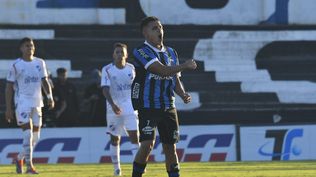 Nicolás Vallejo, jugador de Liverpool, festeja un gol ante Nacional