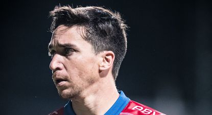 Mauricio Pereyra jugando con Nacional en 2025. (Archivo)