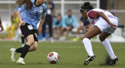 Belén Aquino, golazo para el empate