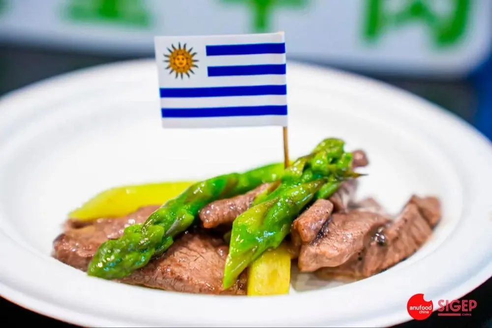 Degustación de carnes uruguayas en China.