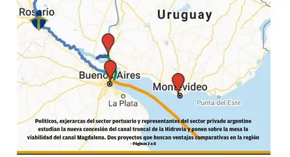Comercio exterior y transporte: Argentina apunta a las vías navegables
