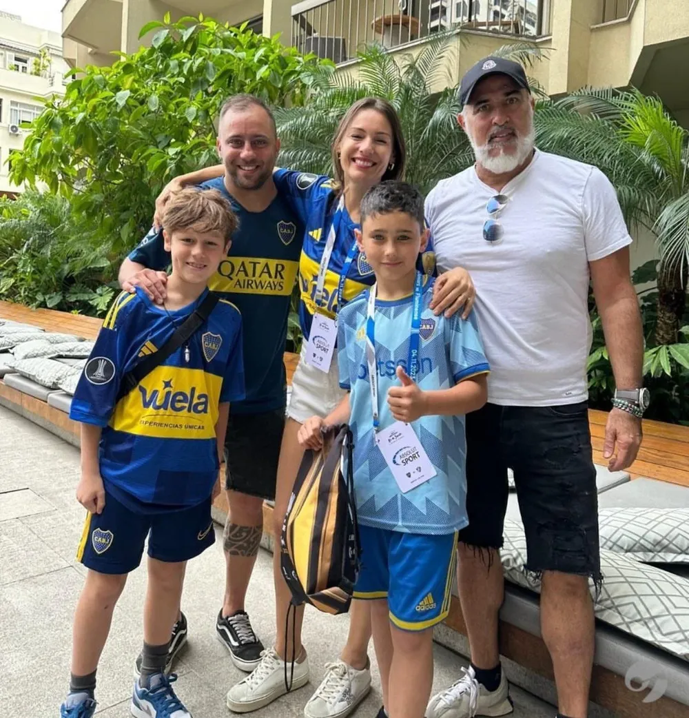 Pampita en La Bombonera