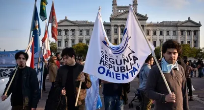 Marcha en contra de ley trans