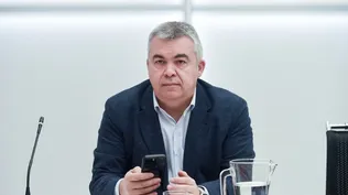 El secretario de Organización del PSOE, Santos Cerdán, durante la reunión de la Comisión Ejecutiva Federal.