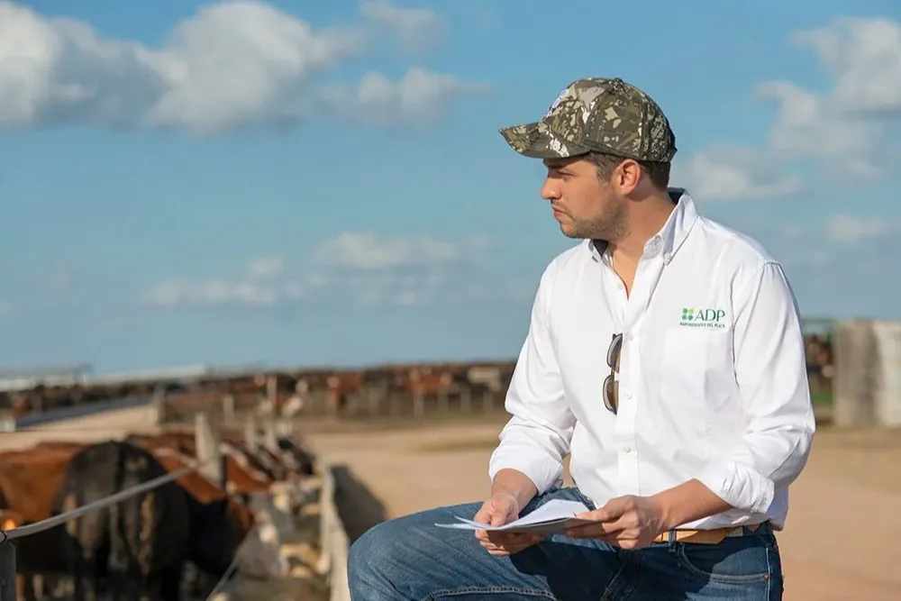 Matías Guigou es el responsable de Producción Ganadera