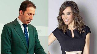 El consejero de la Junta de Galicia Alfonso Villares y la presentadora de TV Paloma Lago