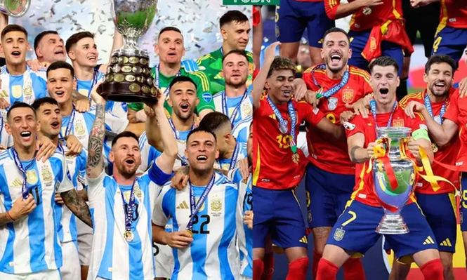 Selecciones de Argentina y España