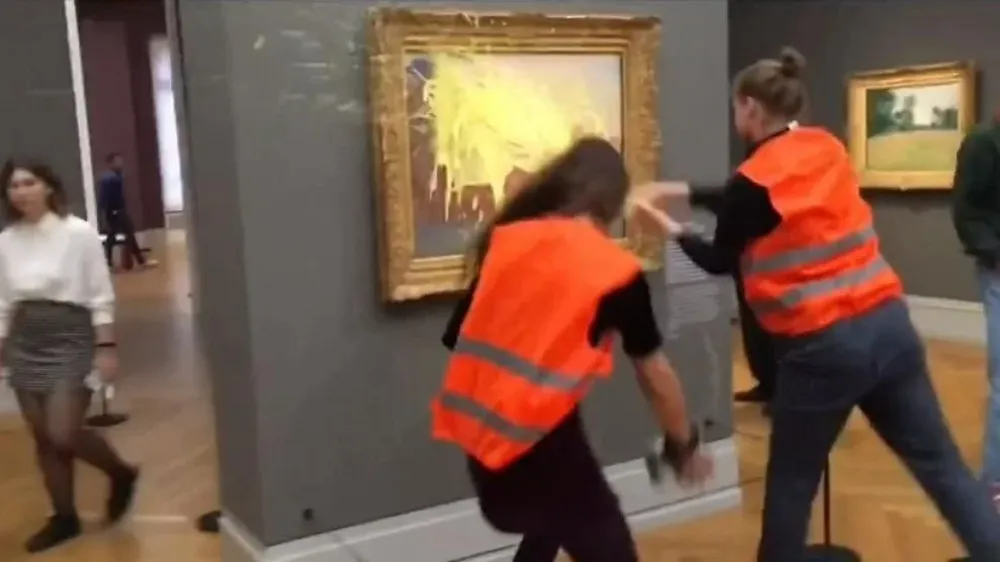 La agresión a la pintura de Monet
