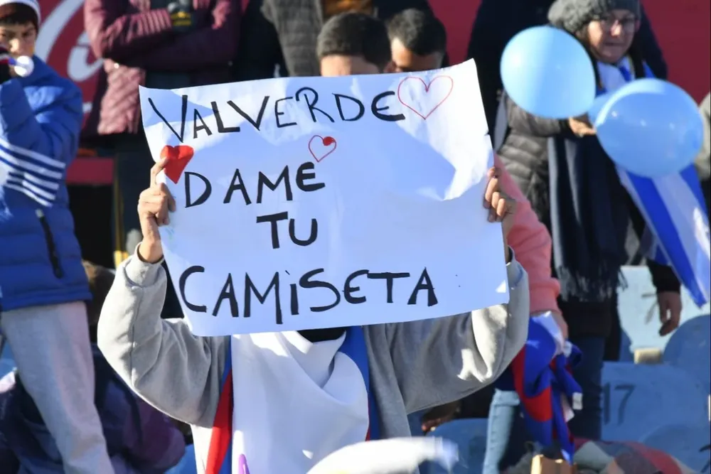 Federico Valverde es uno de los ídolos del público celeste