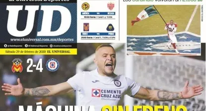 Tras notable producción y dos goles, Jonathan Rodríguez acapara las tapas en México