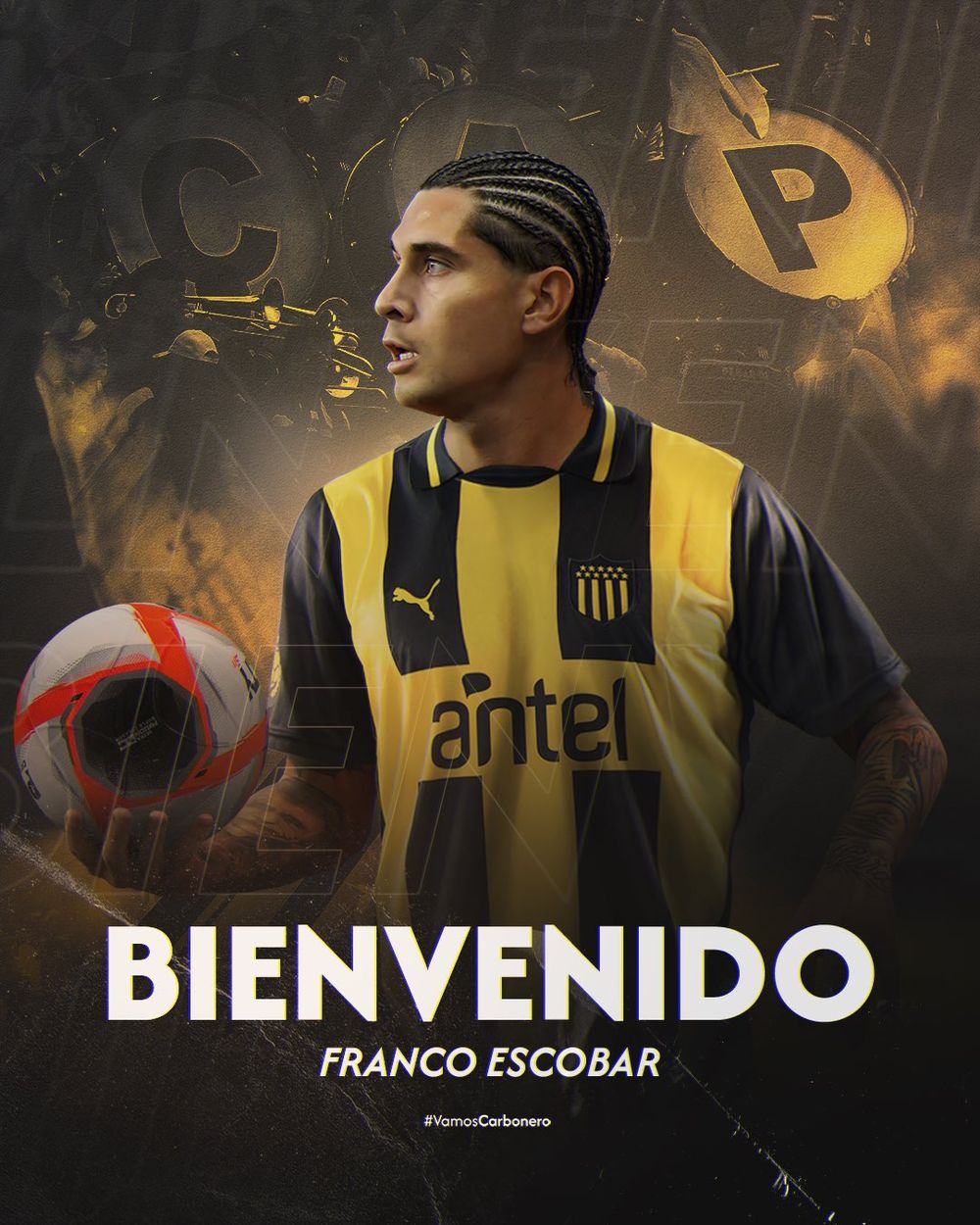 Así presentó Peñarol a Franco Escobar