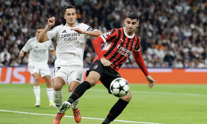 Álvaro Morata, en el partido contra Real Madrid