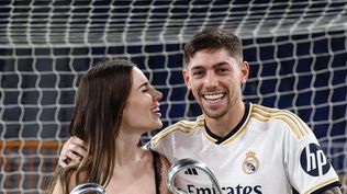 Federico Valverde y Mina Bonino