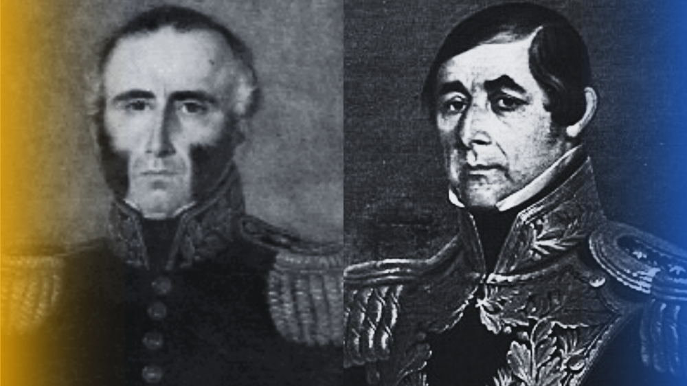 Retratos de Juan Antonio Lavalleja y Fructuoso Rivera