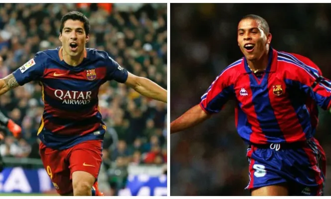 Suárez y Ronaldo, dos goleadores de Barcelona