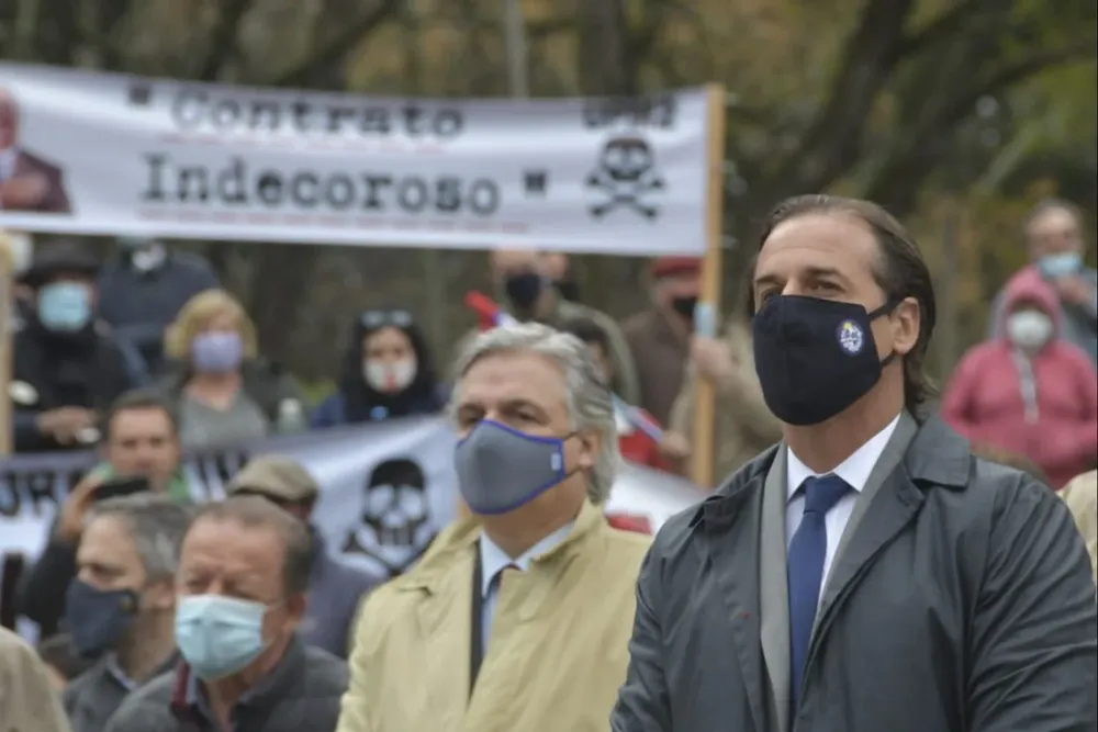 El error fue de acá de Montevideo, no fue de Washington, aseguró Lacalle este lunes en rueda de prensa