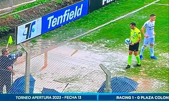 El partido fue suspendido