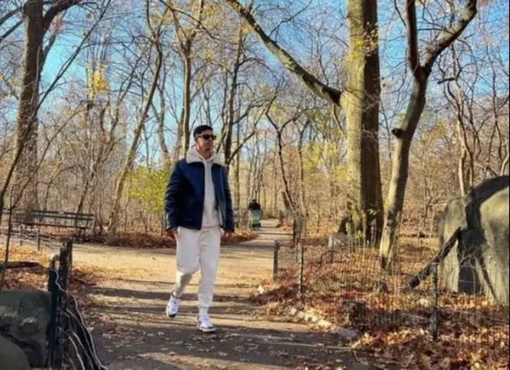 Laborda en el Central Park de Manhattan