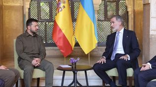 Volodimir Zelenski&nbsp; y Felipe VI