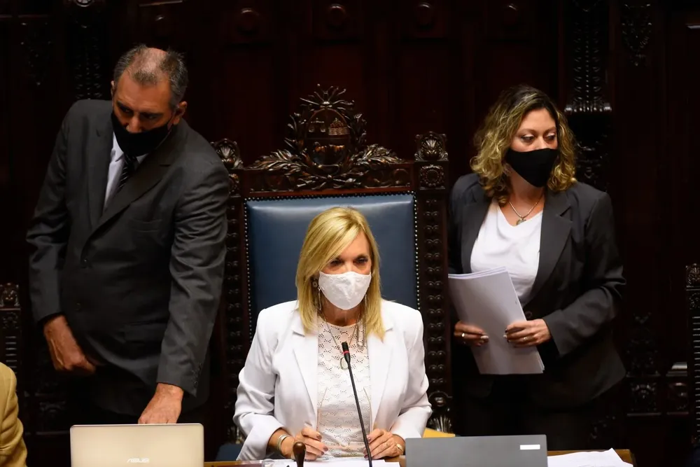 La presidenta de la Cámara de Senadores, Beatriz Argimón