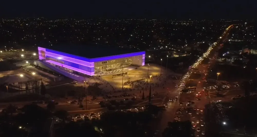 Vista aérea del Antel Arena