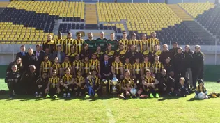 El plantel de Peñarol se sacó la foto del campeón