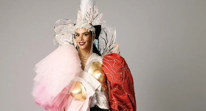 Cristina Pedroche, con su atuendo reciclado.