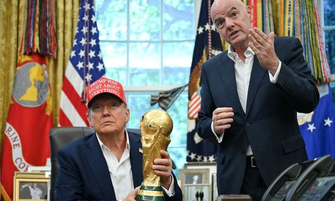Donald Trump y Gianni Infantino, presidente de FIFA, hablaron en la Oficina Oval de la Casa Blanca y dijeron cuándo se sorteará el Mundial 2026