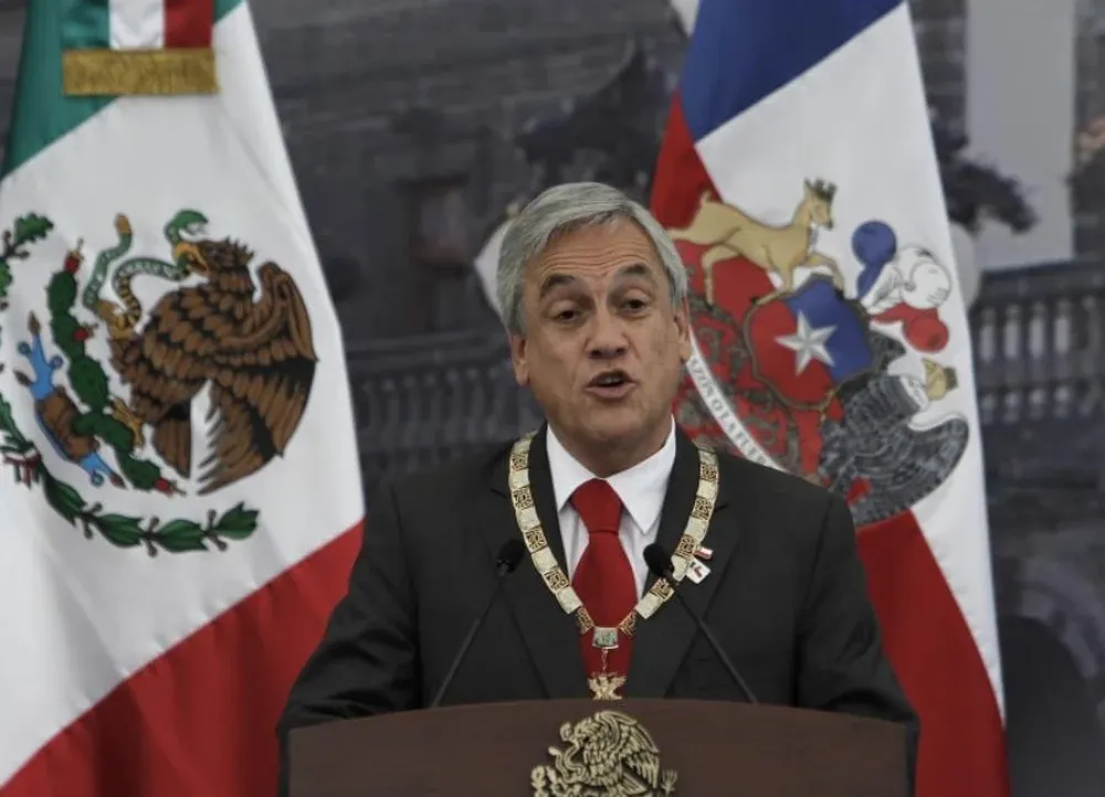 La popularidad del presidente chileno en caída