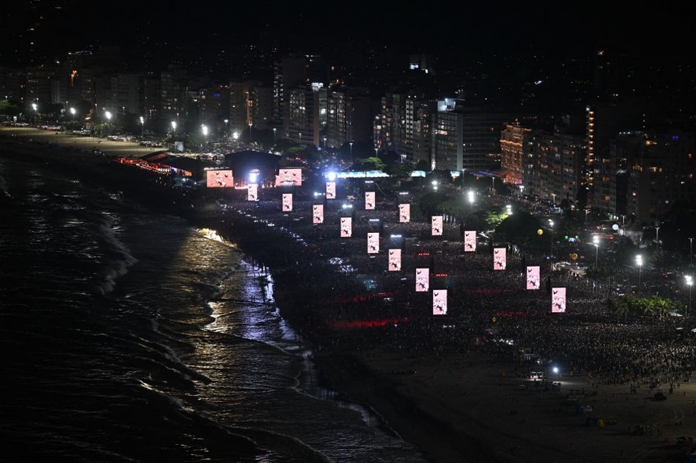 Lady Gaga dio un megaconcierto en la playa de Copacabana&nbsp;