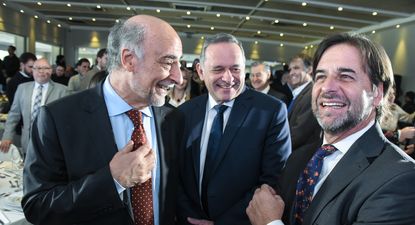 Almuerzo de la Unión de Exportadores con candidatos y el presidente Lacalle Pou