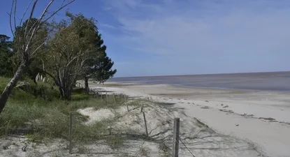 Balneario Arazatí en San José donde se construirá una nueva planta de agua potable.