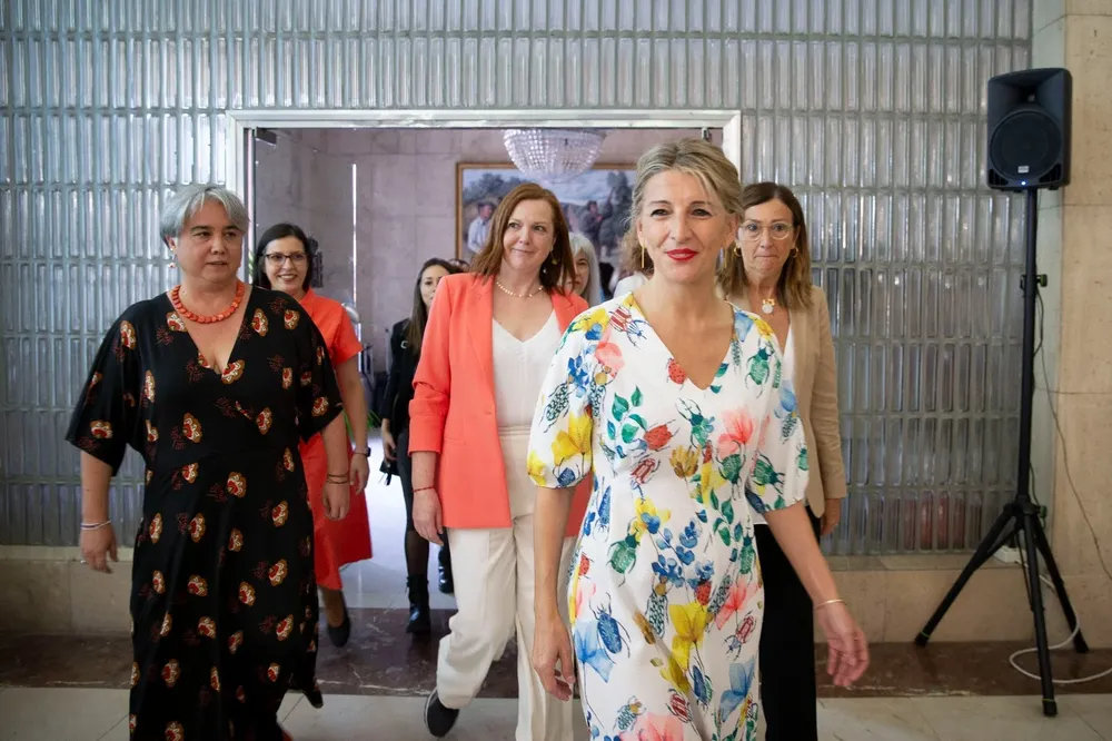 La vicepresidenta Yolanda Díaz