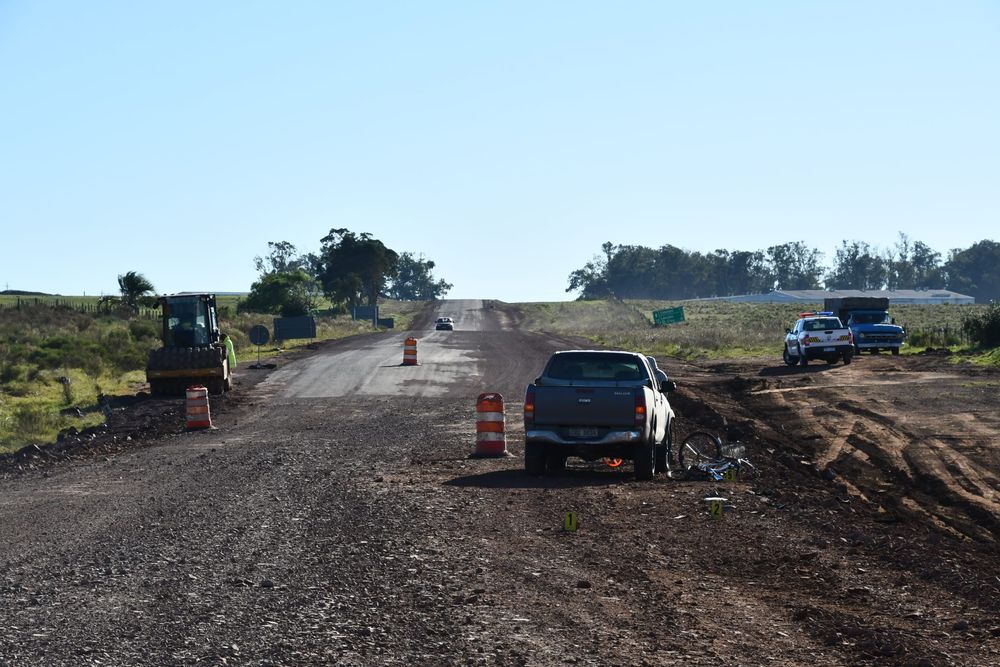Camioneta atropelló a peatón en Rocha