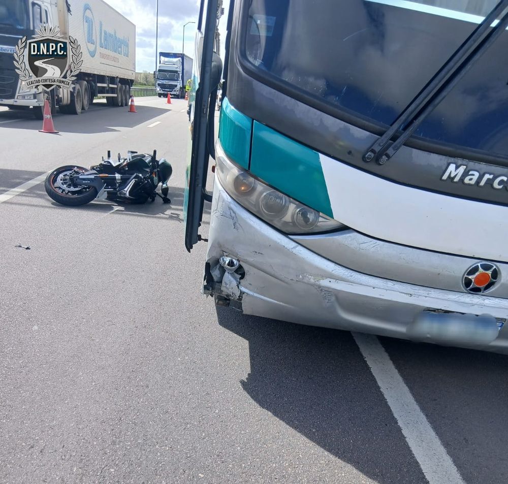 Accidente de tránsito en las afueras de Montevideo