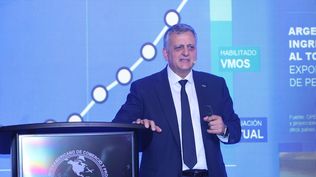 Horacio Marín, presidente de la petrolera argentina YPF, durante su exposición en el CICyP.