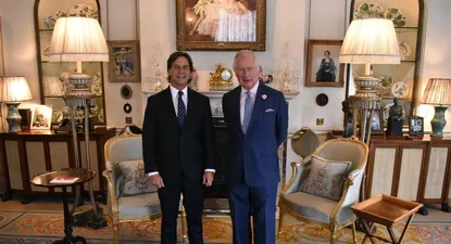 Lacalle Pou y el Príncipe Carlos (Charles)