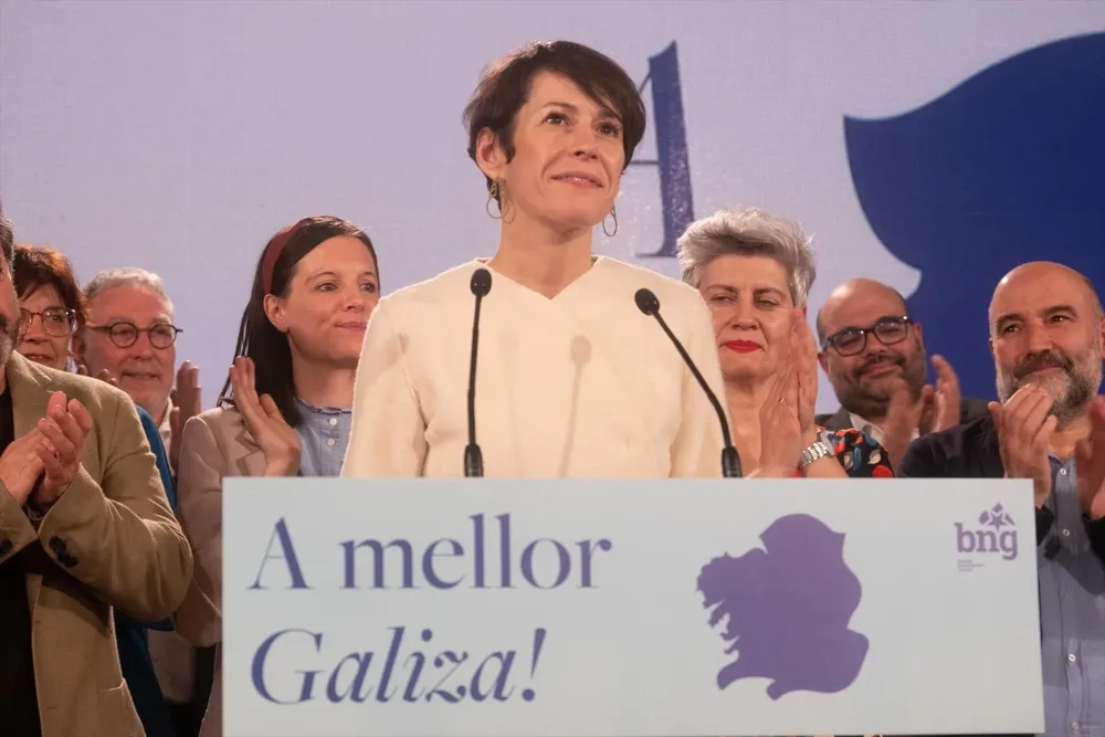 La candidata del Bloque Nacionalista Galego (BNG).