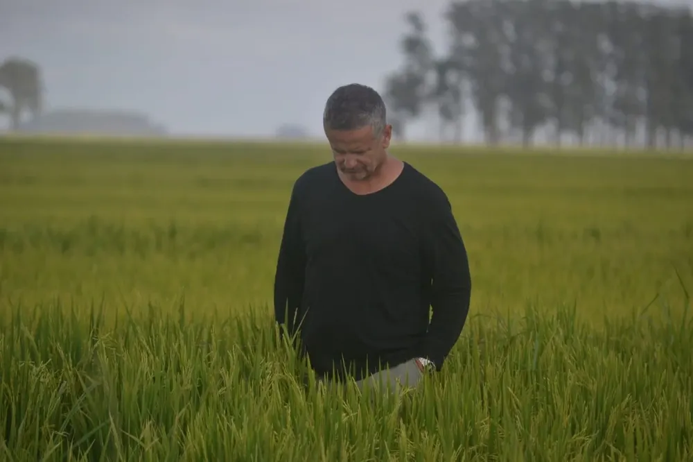 Emiliano Ferreira es productor de arroz hace 18 años.