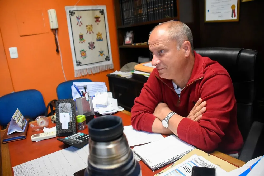 Cappuccio en su estudio