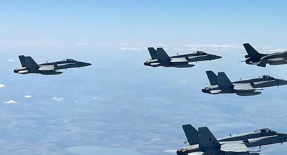 Cazas F18 españoles