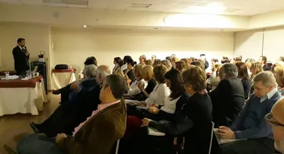 El licenciado Gustavo Niemman (Senaclaft) durante su exposición