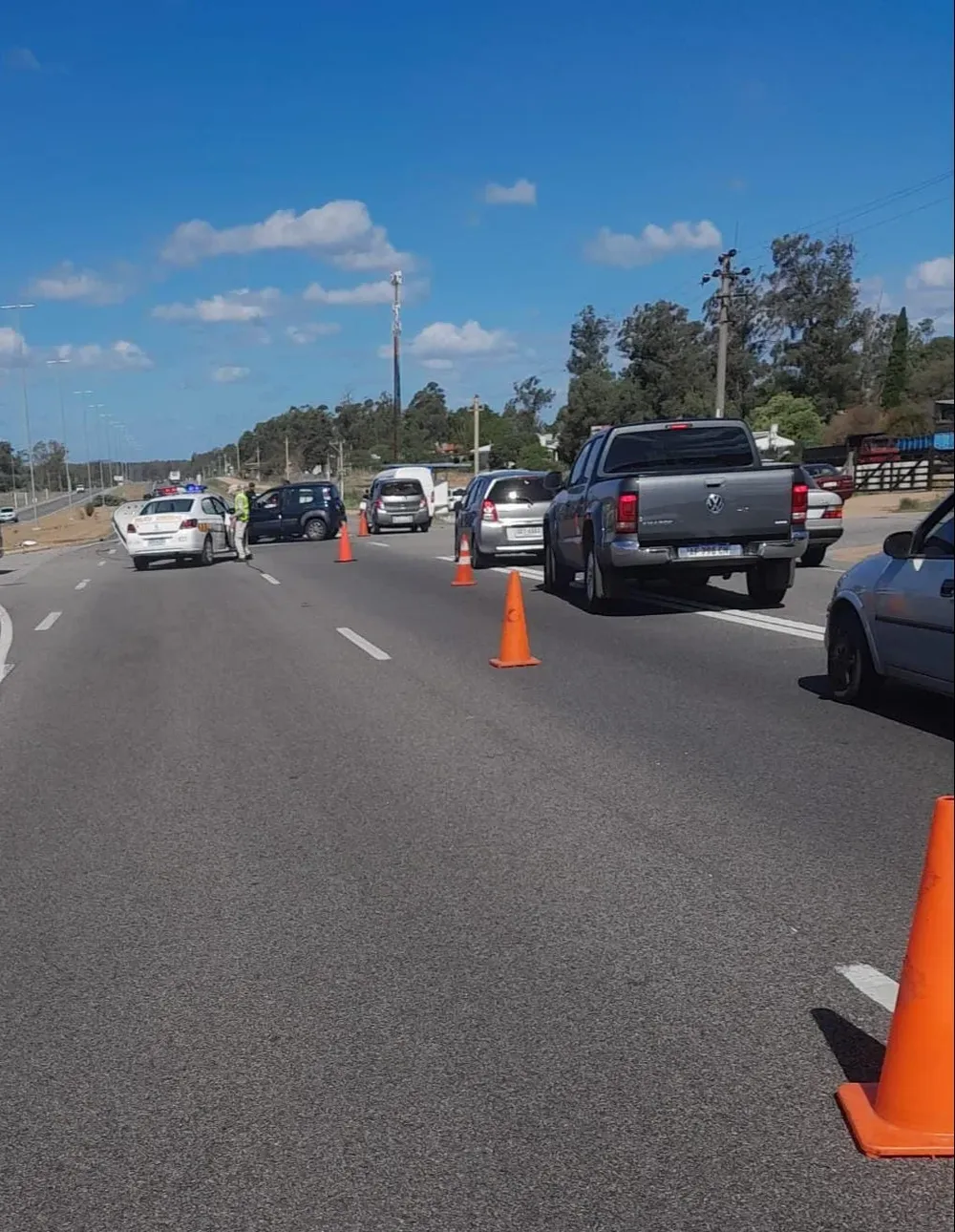 Accidente de tránsito en el km 67 de la interbalnearia