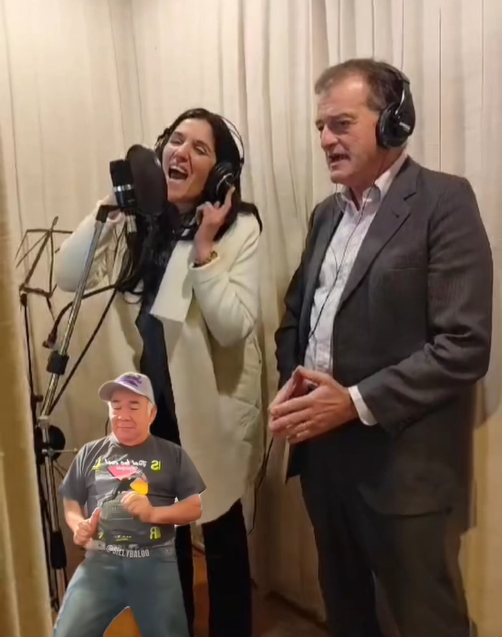 Guido Manini Ríos y Lorena Quintana