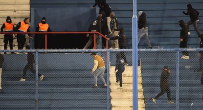 Incidentes protagonizados por la hinchada de Cerro
