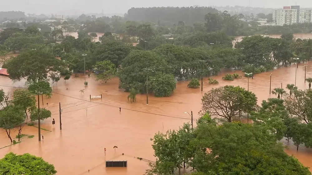 Inundaciones en el sur de Brasil