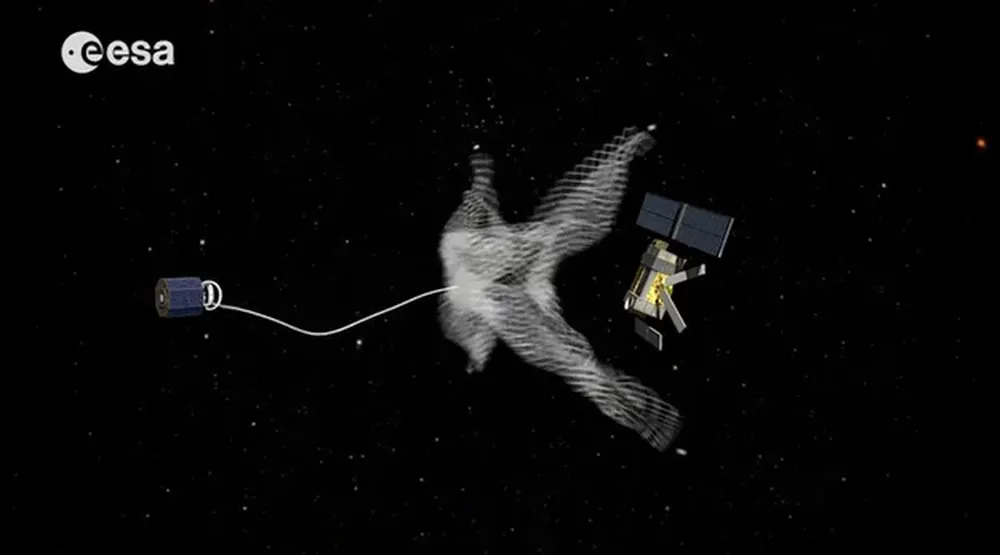 Concepto de una eventual misión para retirar la basura espacial