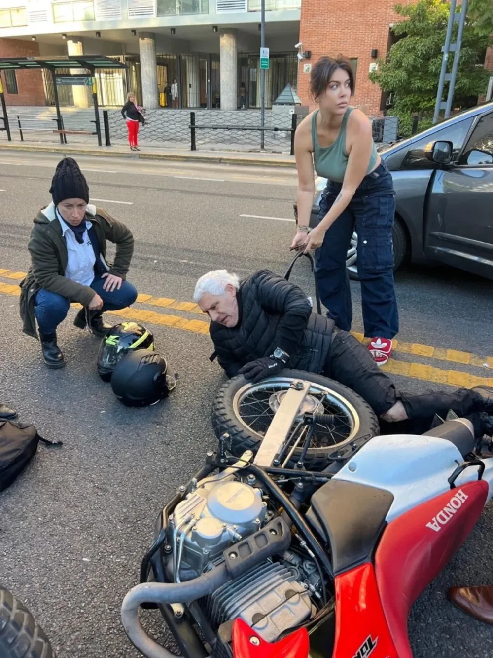 Wanda Nara protagonizó un accidente automovilístico